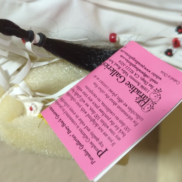 New Vintage Collectible Paradise Galleries Porcelain Native American Doll 17" - Picture 15 of 16